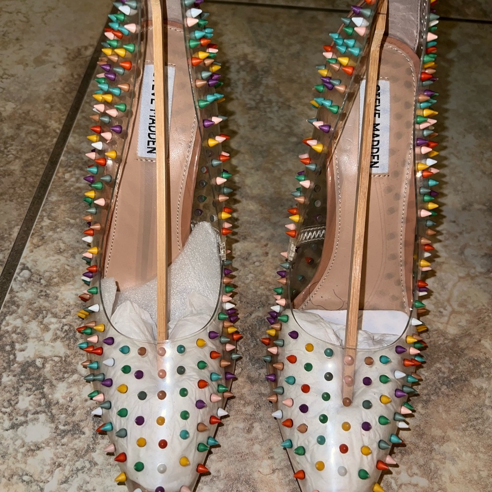 Steve Madden Multicolor Studded Heels